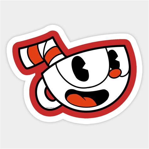 cuphead sticker|cuphead stickers png.